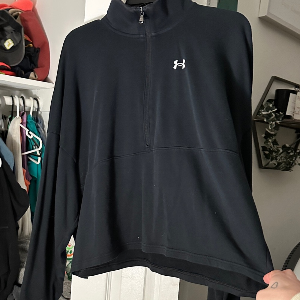Under Armour Black Half-Zip Top